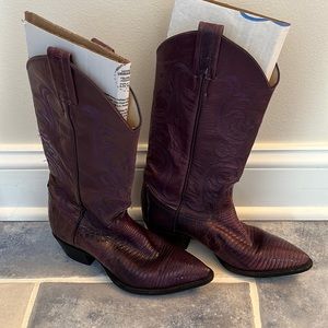 Purple Lizard Larry Mahan Boots